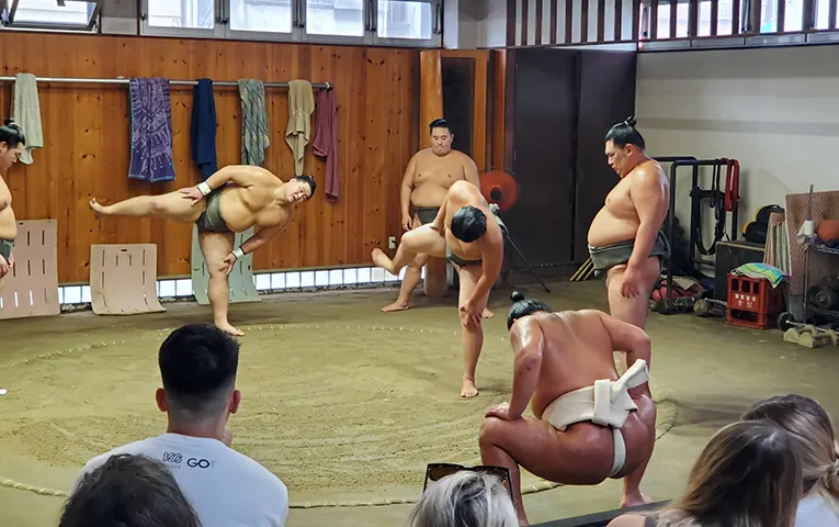Sumo Morning practice