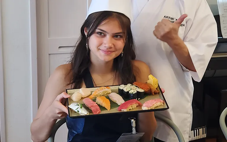 Sushi making class
