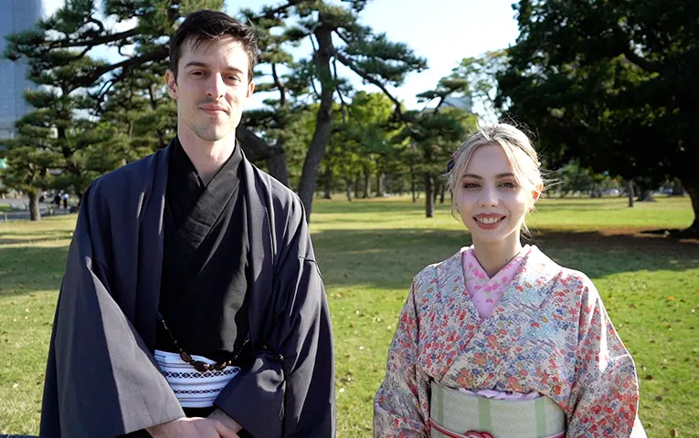 Photo shooting at Japanese garden