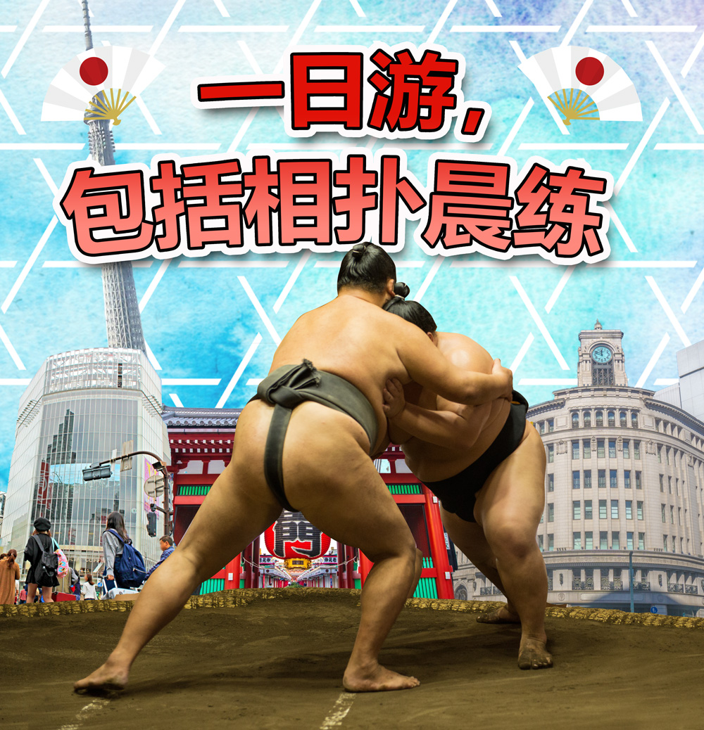 一日游，包括相扑晨练