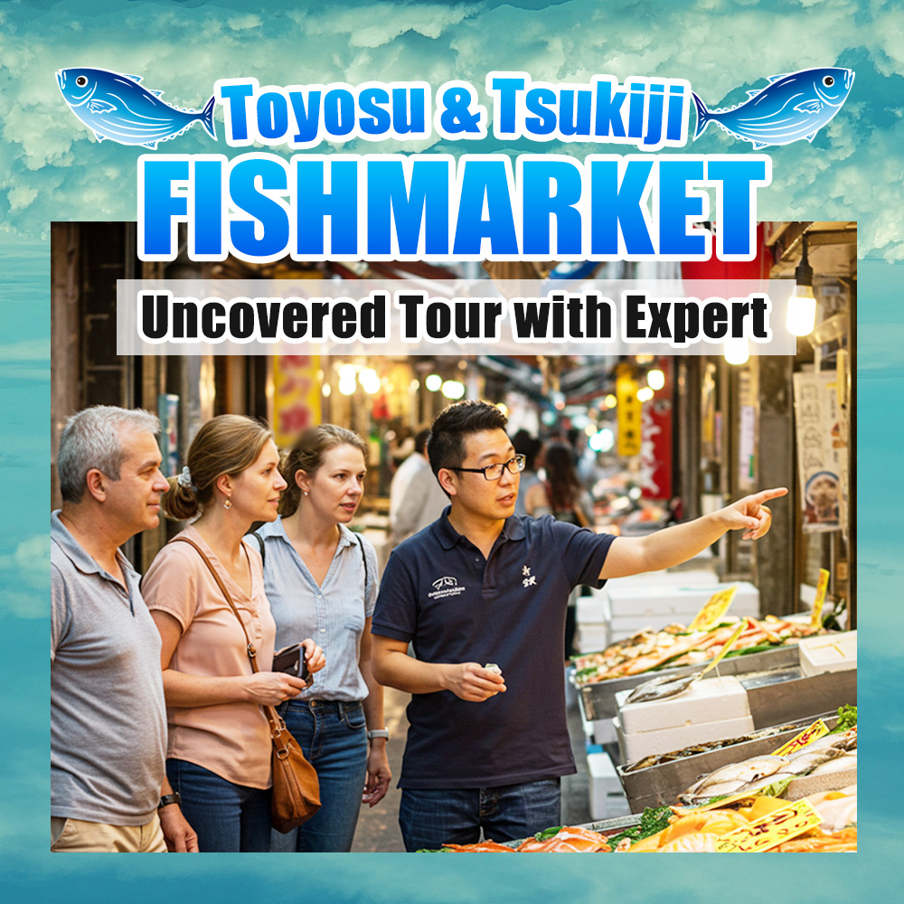 Toyosu & Tsukiji Fishmarket Uncovered Tour with Expert